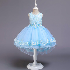 188 Nuevo vestido niña fiesta niños niños ropa bebé lindo elegante ropa comunión boda niña vestido - Product Image 1