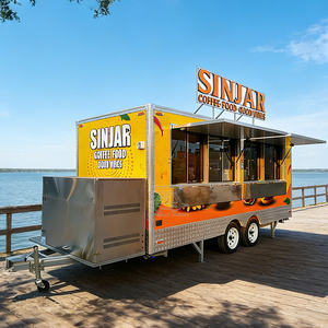 Camión Totalmente Equipado con Remolque de Doble Eje para Venta Rápida de Café, Hamburguesas, Hot Dogs, Aperitivos, Pollo Frito y Barbacoa para Comida Callejera - Product Image 2