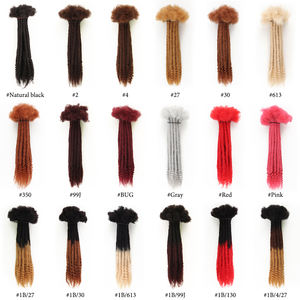 Vastdreadlocks 0.4cm 0.6cm 0.8cm dreadlocks artificielles, vente en gros de cheveux humains dreadlocks bon marché loc cheveux humains extrémités bouclées - Product Image 6