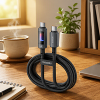 Câble USB-C vers USB-C Toocki 100W, 480 Mbps, haute vitesse de transfert de données, alliage d'aluminium TPE, pour jeux, bureau, maison, charge de voiture