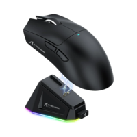 Souris de jeu sans fil Attack Shark X11 à sept boutons, design ergonomique, légère, avec capteur PAW3311, triple mode, rechargeable, RGB