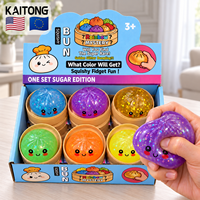 KAITONG Halloween Lot Assorti de Jouets Sensoriels Anti-Stress Relaxants, Jouets Squishies à Presser en Forme de Dumpling