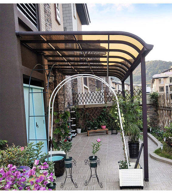 Metal Aluminum Bracket Polycarbonate Door Canopy Awning for Balcony