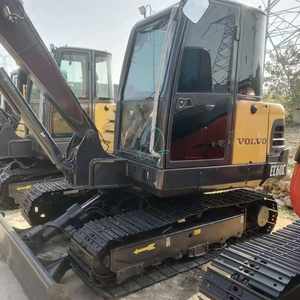 Petite pelle sur chenilles diesel Volvo EC60C de 6 tonnes d'occasion d'origine en excellente condition de travail Meilleur prix à vendre - Product Image 2