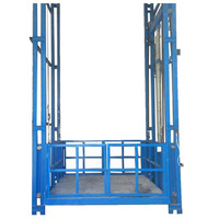 Elevador de Carga Industrial de 10 m y 10 t, Elevador Hidráulico de Mercancías, Plataforma Elevadora Vertical para Almacén