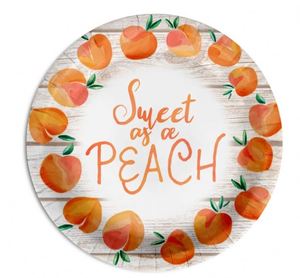 Modern Set of 195 Peach Party Supplies Includes Paper Plates Cups Napkins Cutlery <b>Tablecloths</b> Balloons Banner-Serves 24 Guests - Product Image 4