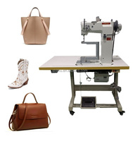 Machine à coudre industrielle rotative à 360 degrés pour chaussures, bottes, sacs et sacs à main en cuir, pour matériaux épais