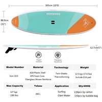 Planche de surf en mousse EPS Ridgeside haute performance avec logo personnalisé, thermoformage ABS double feuille, longboard, planche à pagaie SUP