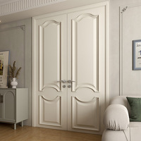 Maison d'appartement moderne porte en bois massif intérieur insonorisé porte en bois massif