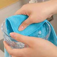Tampon à récurer en microfibre premium, durable, sans peluches, absorbant les traces d'eau, pour verres à vin, miroirs et fenêtres
