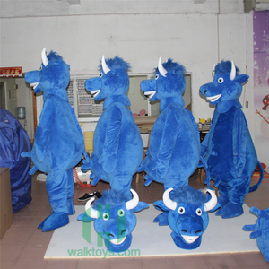 Disfraz personalizado de toro azul para adulto, traje de Mascota de talla grande a la venta, servicio OEM - Product Image 5