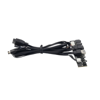 Panneau frontal durable avec double USB 3.0 + Type C, entrée/sortie audio HD, bouton de réinitialisation/alimentation, certifié CE pour boîtier d'ordinateur et lecteur de jeux vidéo