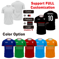 Tenue de football personnalisée respirante à séchage rapide en polyester avec design de couleur sur mesure pour les compétitions d'équipe