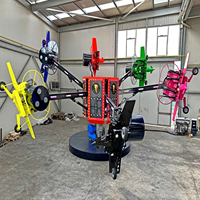 Manège d'attraction en forme d'avion rotatif à 360 degrés à commande automatique