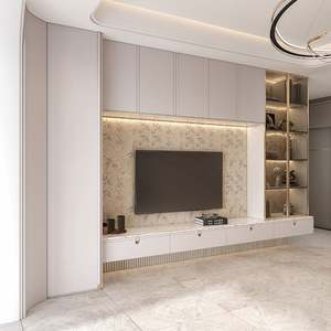 <b>TV</b> Wall <b>Cabinet</b> Suspended Modern Unit Design with <b>Floating</b> Mount for Compact Living Room Media Management - Product Image 4