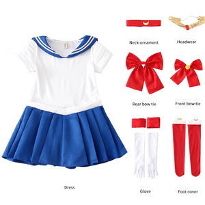 Conjunto <span class=keywords><strong>de</strong></span> Disfraz <span class=keywords><strong>de</strong></span> <span class=keywords><strong>Princesa</strong></span> Lunar para Niñas, Tiara, Collar, Lazo, Guantes, Falda, Calcetines, Varita Mágica, Disfraz <span class=keywords><strong>de</strong></span> Cosplay para Fiestas y Juegos <span class=keywords><strong>de</strong></span> Rol - Product Image 6