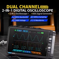 FNIRSI DS215H Electronic Repair Tool 2 Channel 50MHz Bandwidth Portable Oscilloscope Signal Generator Wide Voltage Protection