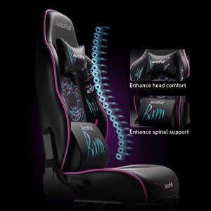 <span class=keywords><strong>Chaise</strong></span> de jeu <span class=keywords><strong>AutoFull</strong></span> C3 <span class=keywords><strong>Chaise</strong></span> de jeu de style course avec support lombaire ergonomique <span class=keywords><strong>Chaise</strong></span> PC en cuir PU à dossier haut réglable - Product Image 3