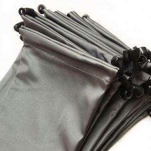 Nouvelle pochette de rangement de luxe personnalisée avec logo, sac à cordon en satin de soie pour perruques, extensions capillaires et mèches de cheveux - Product Image 3