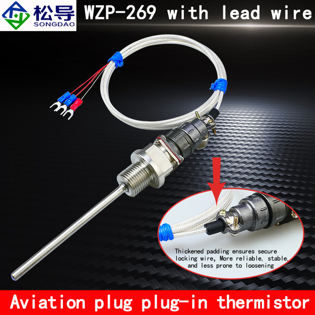 WZP-269 Aviation Plug Plug-in Thermal Resistance 1/2 Temperature Measuring Socket Thermocouple