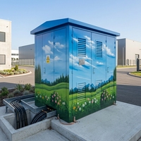 Poste de distribution compact européen 11kV 33kV 0.4kV, unité de distribution d'énergie préfabriquée 100kVA 2500kVA, électrique extérieur