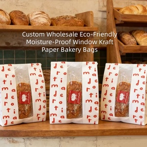 Bolsa <span class=keywords><strong>de</strong></span> Papel Kraft Personalizada con Ventana para Pan Francés, Baguette, Pan Tostado, Galletas, Bizcochos y Pasteles - Product Image 5