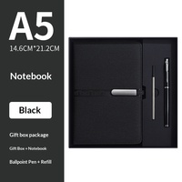 Nouveauté 2026 : Carnet et stylo en cuir PU gaufré, personnalisables avec le logo de votre entreprise – Coffret cadeau promotionnel