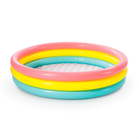 Piscine gonflable 147*33cm, capacité 275L, 3 arches, en PVC, pour usage extérieur, enfants, kits de réparation, PISCINA HINCHABLE