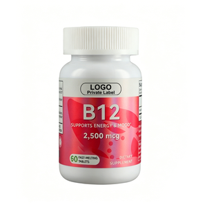 Tabletas de Vitamina B12 de Marca Privada 2500 Mcg para Adultos, Suplemento de Vitamina B12 para Energía y Estado de Ánimo - Product Image 1
