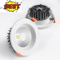 Sıcak satış Cob gömme tavan Led aşağı işık 3w 5w 7w 12w 15w Led spot yansıma önleyici Led DownLight