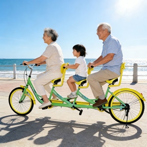 Quadricycles électriques robustes et sûrs à forte capacité de charge pour adultes, 4 places, pour la location dans les sites touristiques commerciaux - Product Image 2