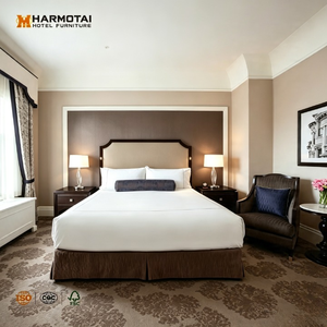 Juego de Muebles para Habitación de Hotel Moderno en San <span class=keywords><strong>Francisco</strong></span>, Cama Tapizada en Madera, Mesitas de Noche, Sillones para Apartamento - Product Image 2