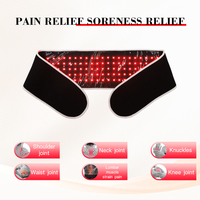 Perles LED 3-en-1 améliorées 660nm & 850nm thérapie par la lumière rouge ceinture Corset Body Shaper avec enveloppes pour les épaules et les genoux