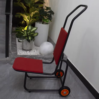 Chaise de transport pour décoration de mariage, chariot à roulettes portable pour déplacer les scènes d'événements, les plateformes et les équipements de cérémonie