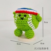 Peluche Salamandre en Laine Faite à la Main avec Carte de Message Positif - Cadeau pour Décoration de Bureau, Amis, Famille