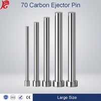 Pasador Expulsor de Acero al Carbono 70 DIN 1530, Pasador Recto de Diámetro 14/14.5/15/15.5mm para Piezas de Moldeo por Inyección de Plástico, Plazo de Entrega Rápido