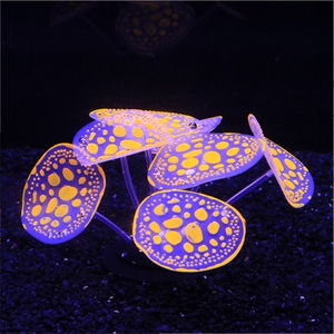 PKY Aquarium Fish Tank Landscape Decoration Color Fluorescent Silicone Soft <strong>Coral</strong> <strong>Branch</strong> Water Grass Simulated <strong>Coral</strong> - Product Image 2