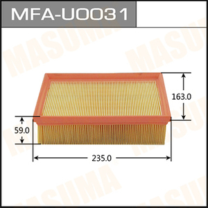 MFA-U0031 MASUMA Pièce de rechange de <span class=keywords><strong>filtre</strong></span> à <span class=keywords><strong>air</strong></span> en papier durable pour l'entretien du moteur du véhicule pour OPEL - Product Image 2