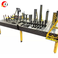 Nouvelle table de soudage en fonte d'acier 3D 2000*1000*200mm mobile avec surface nitrurée, outils de mesure et accessoires, garantie de 2 ans