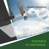S303 RV Skylight Bundle - Camper Skylight Cover Dimension du dôme: 22 "X 22" X 4 "; Dimension extérieure: 26" X 26"