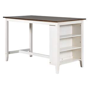 Juego de mesa de comedor moderno con sillas y taburetes | Juego de muebles de madera de 4 piezas para uso en cocina y comedor - Product Image 4