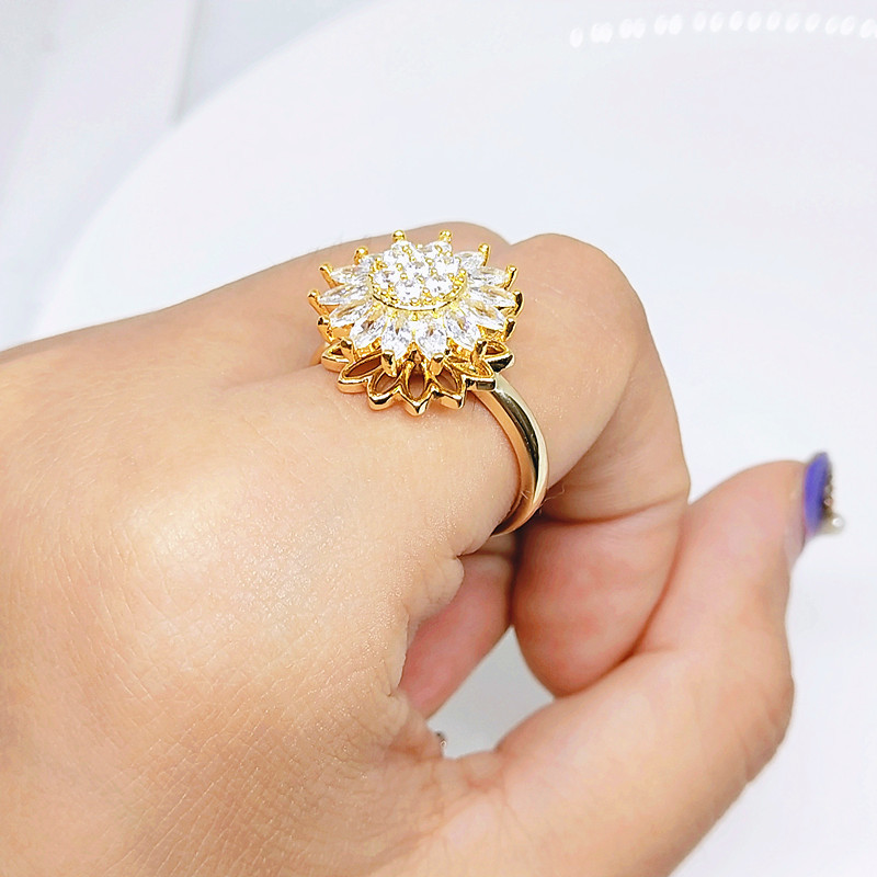 New Arrivals Opal Spinner Ring Rotating