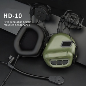 Casque tactique style 5.0 étanche en ABS pour la <span class=keywords><strong>chasse</strong></span> et le tir en extérieur, sans réduction <span class=keywords><strong>de</strong></span> bruit ni fonction <span class=keywords><strong>de</strong></span> capture sonore - Product Image 5