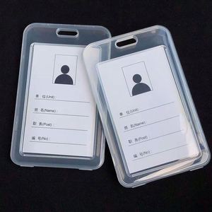 Popular Hot Sales Transparent Acrylic Business Id <b>Card</b> Holder Block <b>Table</b> Retractable Id <b>Card</b> Holder - Product Image 1