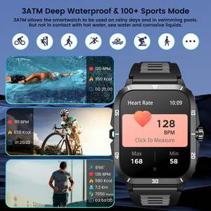 Montre intelligente 1.96 "pouces écran HD tactile complet pour Android et <span class=keywords><strong>iPhone</strong></span> BT appel 430mAh capacité de la <span class=keywords><strong>batterie</strong></span> montres intelligentes - Product Image 5