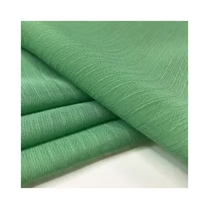 New process 53% eco-friendly silk 47% polyester eco-friendly silk chiffon crepe fabric
