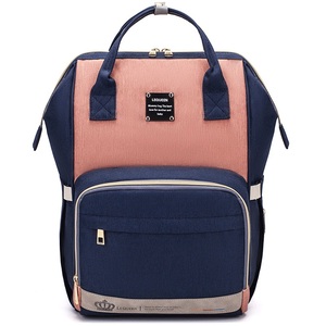 Mochila multifuncional de poliéster para pañales para mamá y bebé para viajes al aire libre - Product Image 2