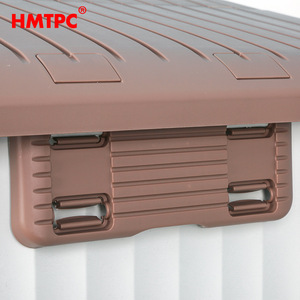 Caseta para perros de plástico Hmtpc, rectangular, marrón, impermeable, para exteriores, para perros pequeños - Product Image 1