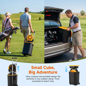 <span class=keywords><strong>Ventilateur</strong></span> de camping portable rechargeable HY-8128C 30000 mAh avec fonction de brumisation, lumière nocturne et batterie externe - Product Image 6