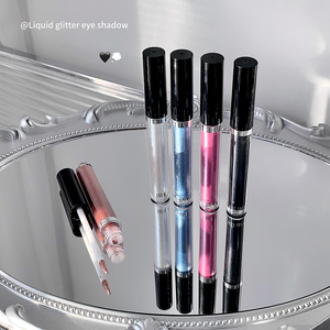Fard à paupières liquide <span class=keywords><strong>pailleté</strong></span> multicolore ODM/OEM, brillant, haute pigmentation, longue durée, imperméable, résistant à la transpiration, ne coule pas - Product Image 2